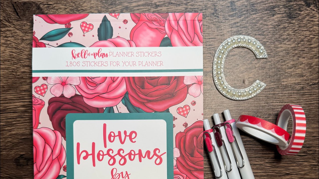 Valentine’s week in my dashboard planner