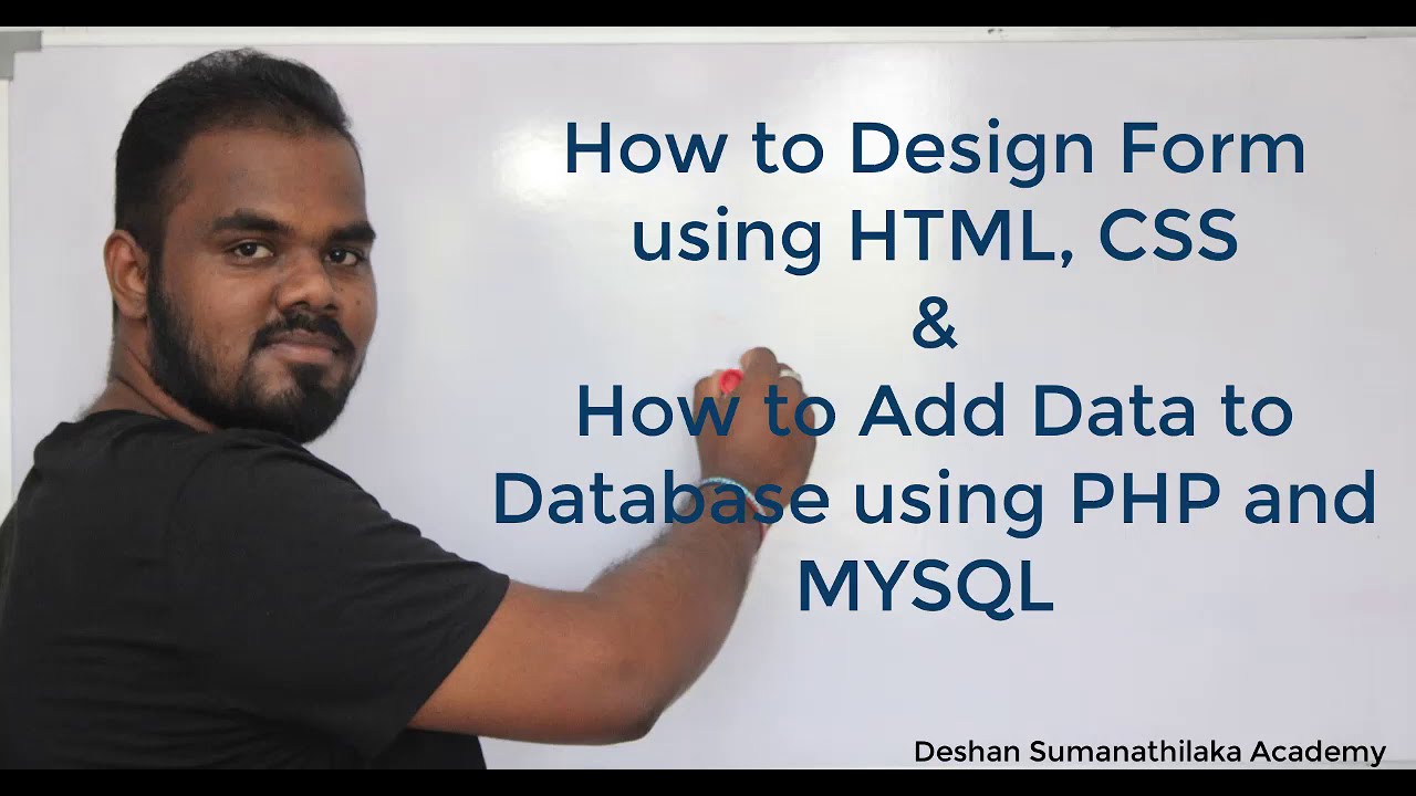 How to Create a Form and How to Connect with the Database with PHP MYSQL HTML CSS || AL ICT