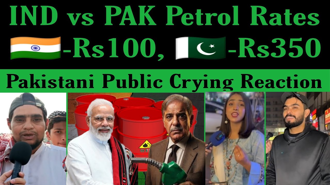 IND🇮🇳 vs PAK🇵🇰 Petrol Price | IND-Rs100 & PAK-Rs325 | Pakistani Reaction | Pak Media 