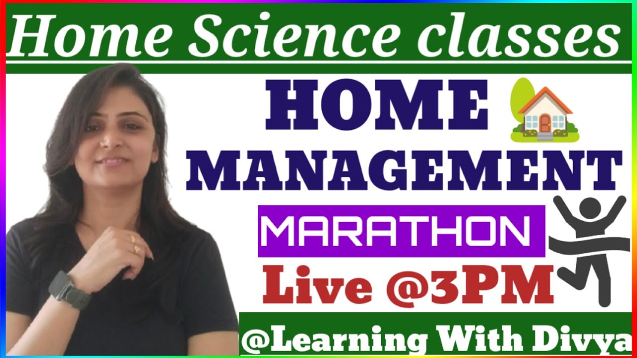 Home Management Marathon | Tgt PGT Lt Grade RPSC NET GIC Home science classes by Divya Mishra ma'am 