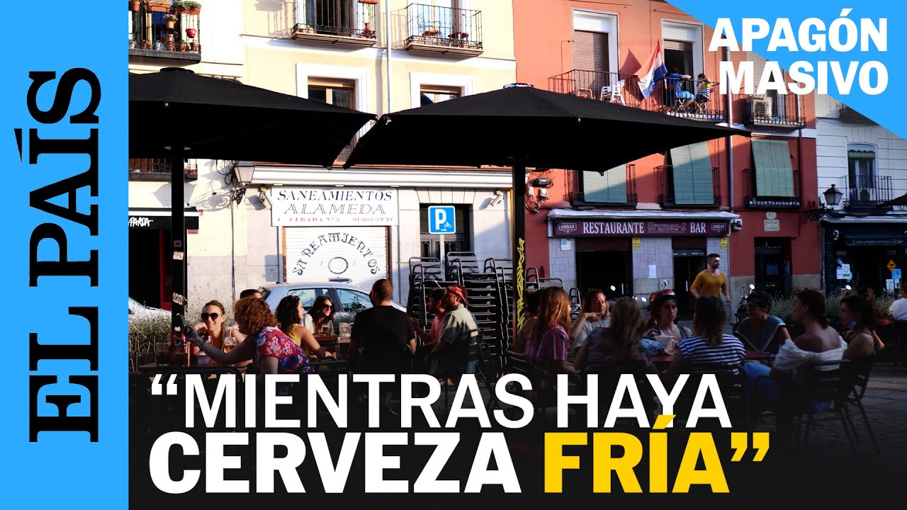 APAGON EN ESPAÑA | Terrazas llenas en Madrid 