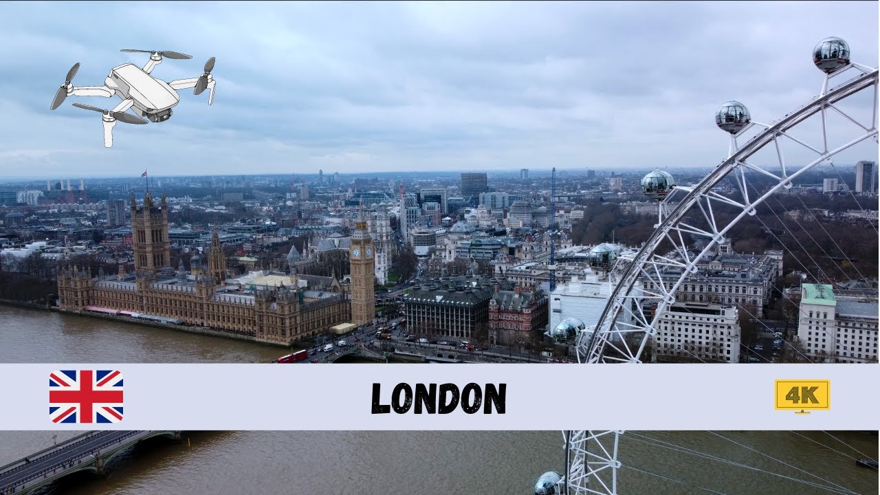 [4K] 🇬🇧 London - by drone 🇬🇧