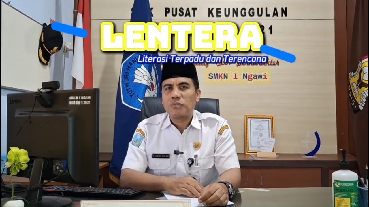 LENTERA (Literasi Terpadu dan Terencana melalui Kegiatan Alternatif Upacara) di SMKN 1 Ngawi