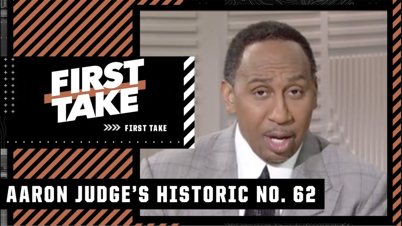 THE REAL ALL-TIME HOME RUN RECORD?! Stephen A. weighs in on Aaron Judge&rsquo;s No. 62 ⚾️ | First Take