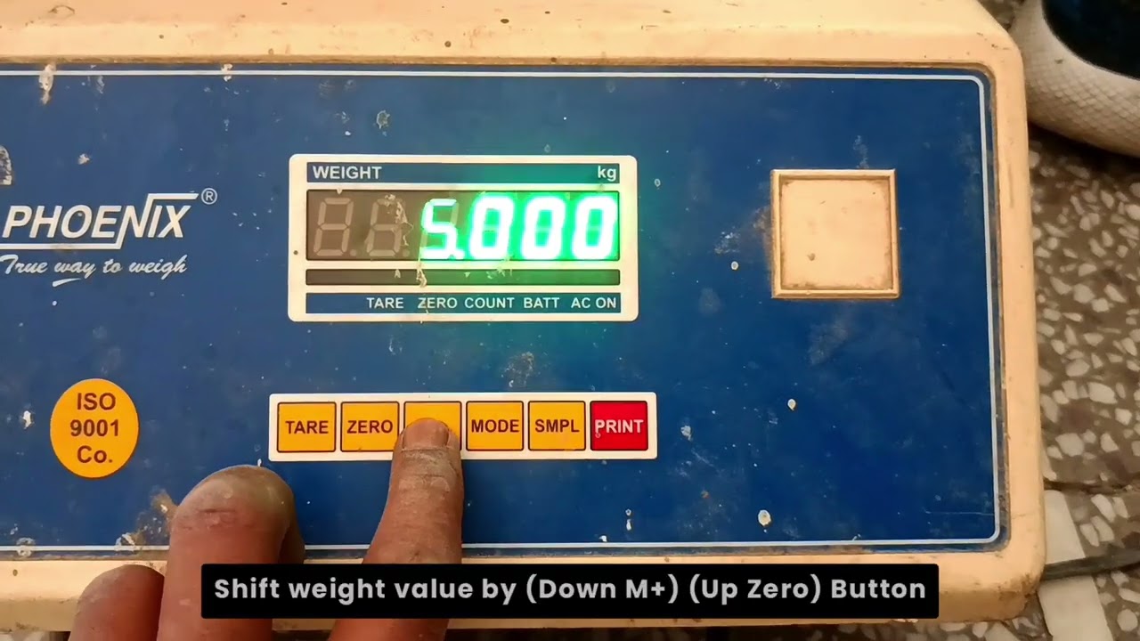 Phoenix NEP150 Electronic Weighing Scale Calibration Process