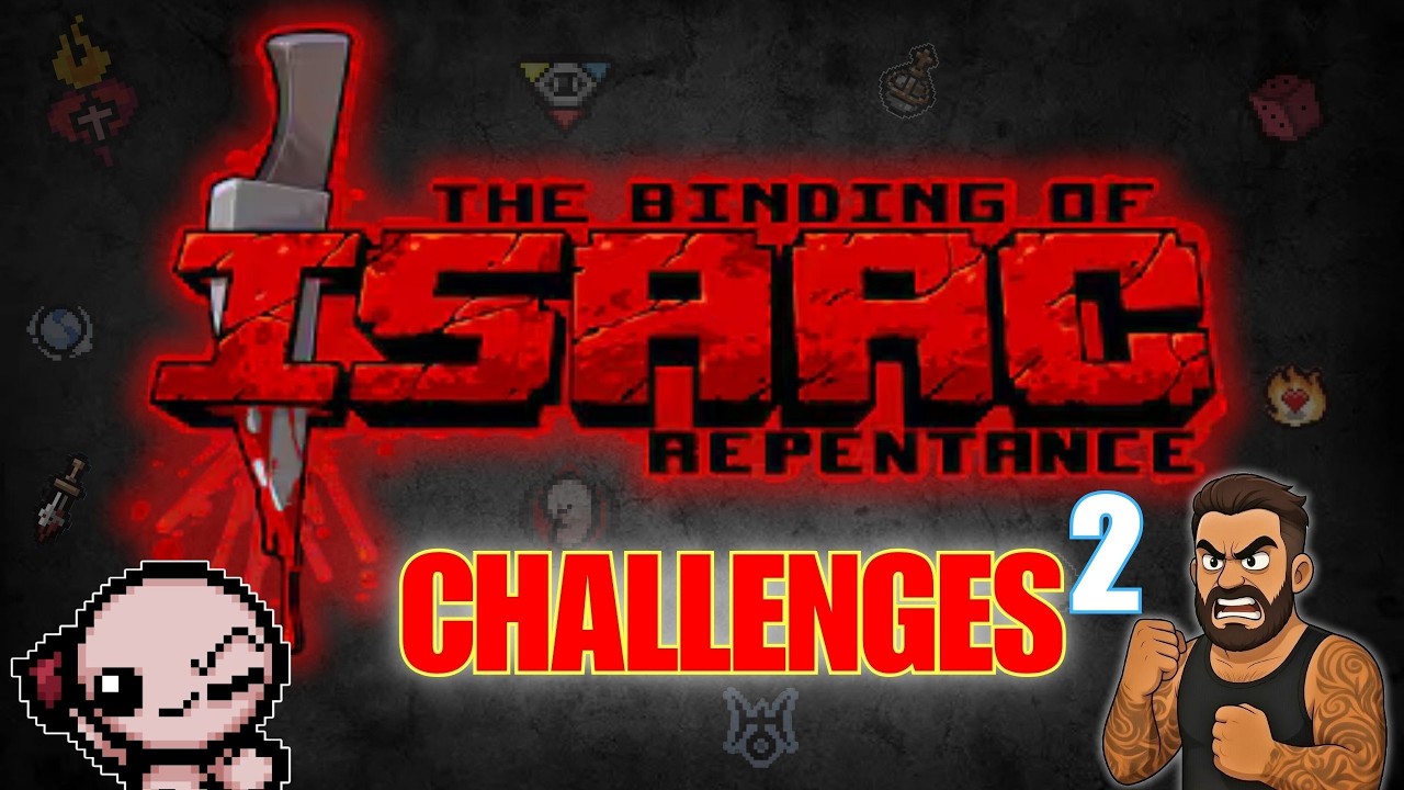 HOJE a batalha e nos CHALLENGES 2  Será que agora vai? – The Binding of Isaac