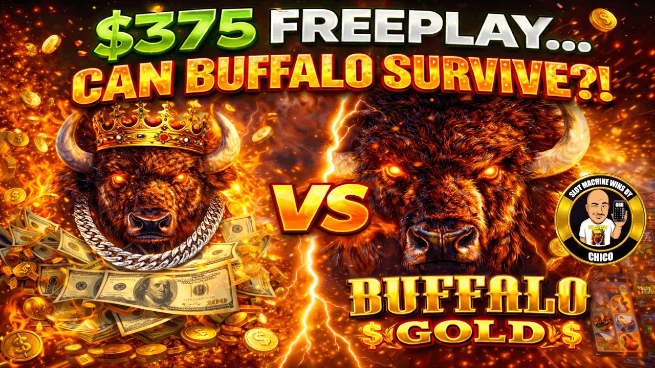 $375 FREEPLAY vs BUFFALO GOLD SLOT MACHINE 