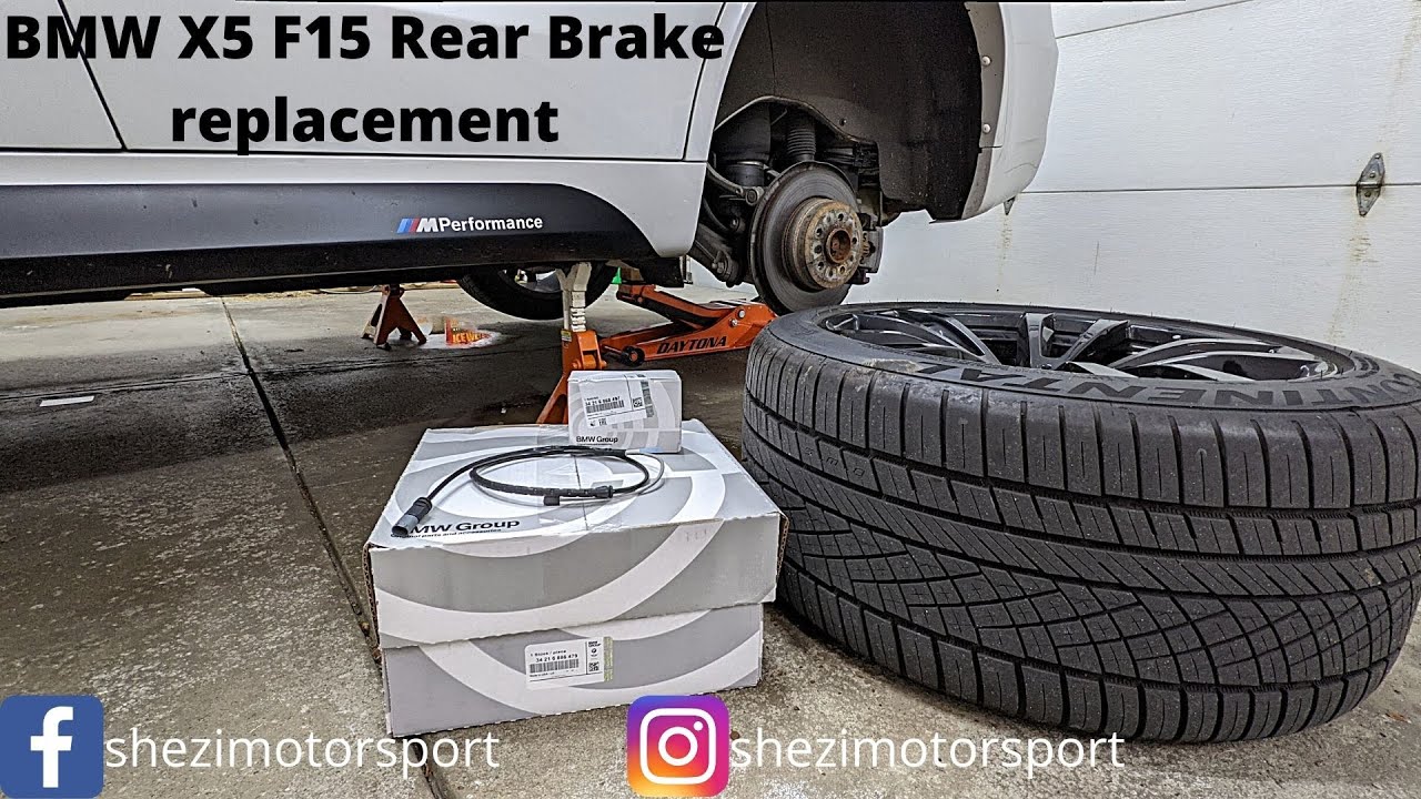 BMW X5 F15  rear brakes replacement