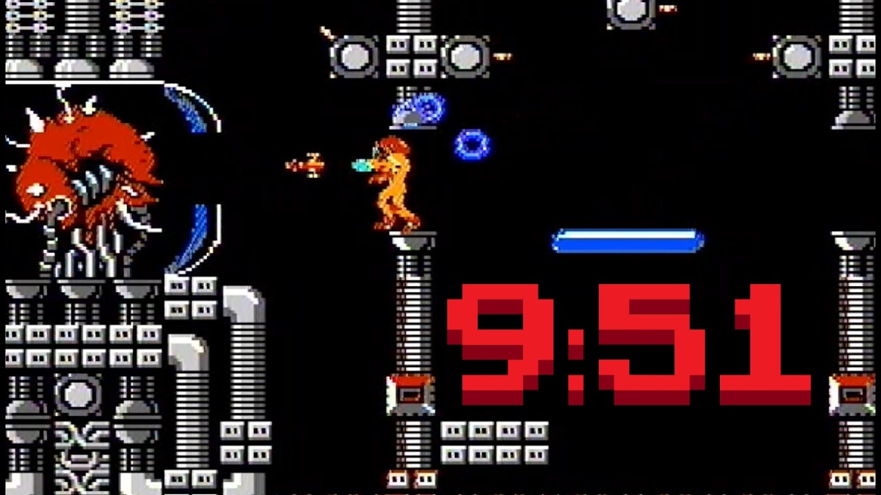 NES Metroid speedrun - any% 9:51