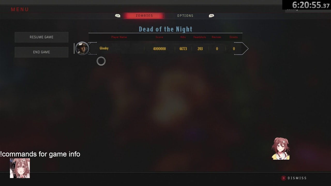 Dead of the Night High Rounds 90+ !commands