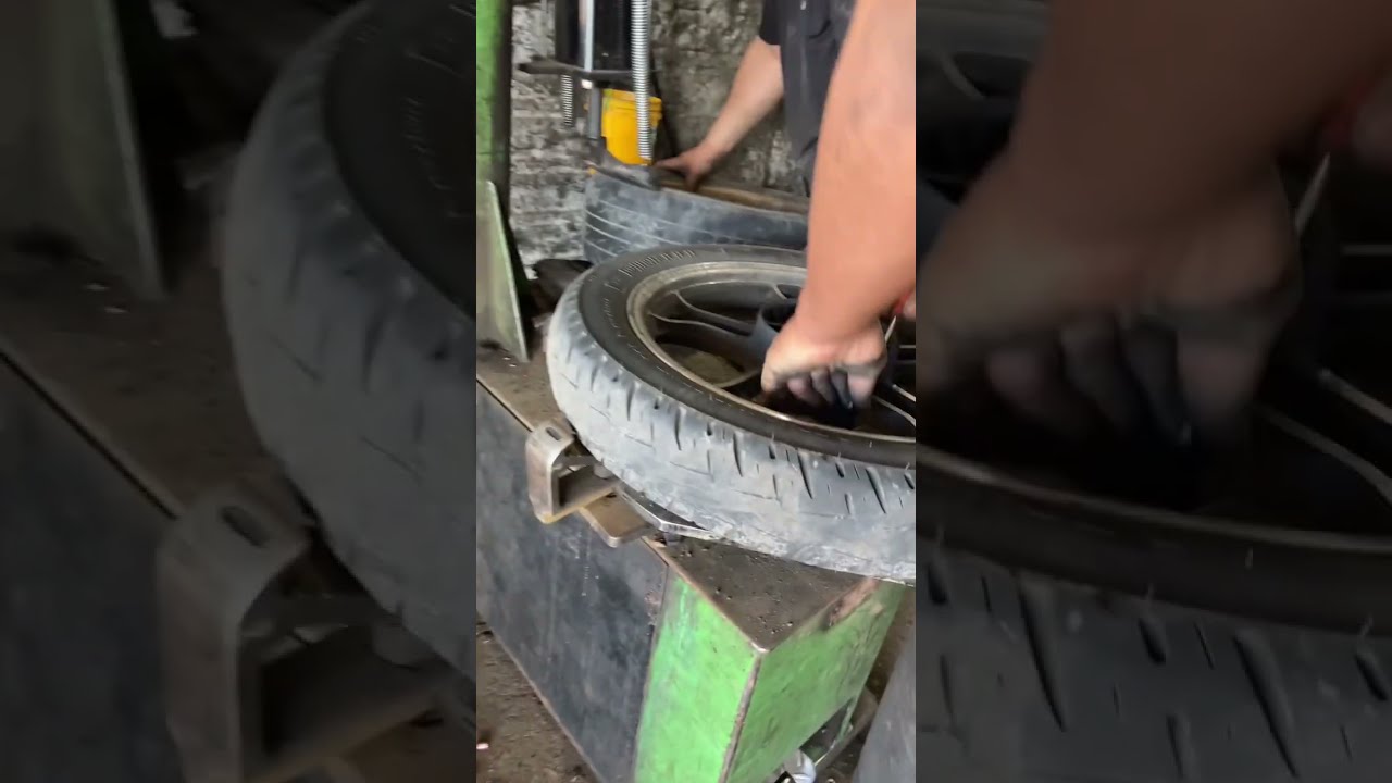 Primeira troca de pneu da master ride 150