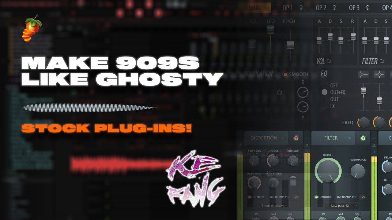 🛸Make 909S Like GHOSTY With STOCK PLUG-INS! (FL Studio - Ke Fang)