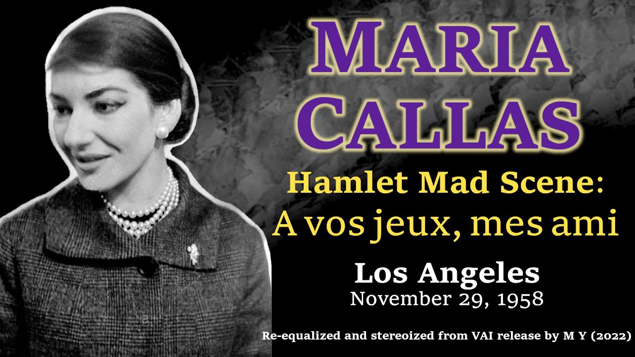 Maria Callas goes mad in French (LA 1958, BEST SOUND)