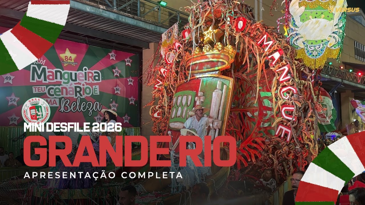 GRANDE RIO 2026 - MINI DESFILE NA CIDADE DO SAMBA COMPLETO