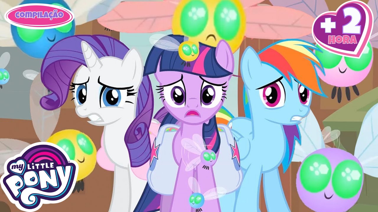 My Little Pony em português 🦄 | A Amizade é Mágica:Parasprites invadem Ponyville!🪰🚫 | 2 Horas