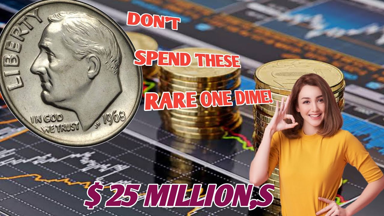 DO YOU HAVE THESE TOP  MOST VALUABLE  1968 D  ROOSEVELT DIME WORTH TODAY MONEY