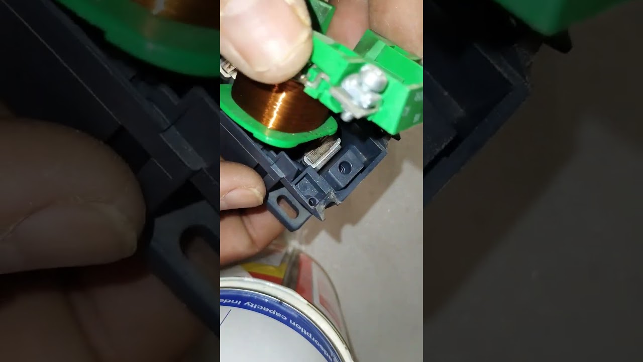 bobina de contator,como abrir pra trocar.