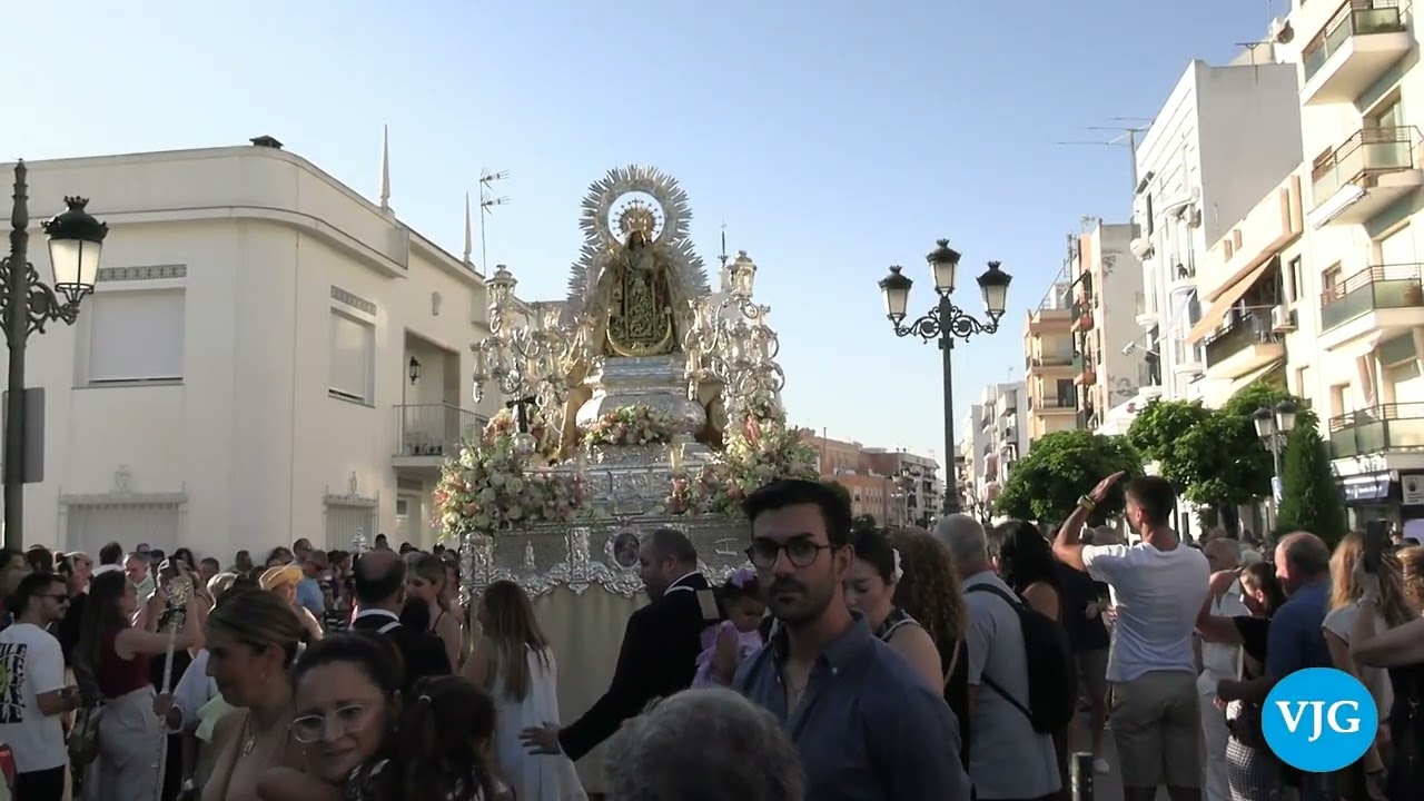 Ntra Sra del Carmen a su paso por Gran Vía y Residencia de Mayores ,I.Cristina 16-7-2025