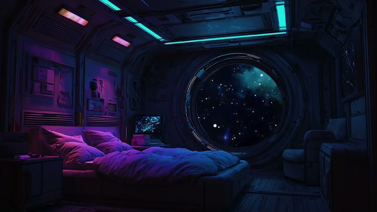 Starship in Deep Space 🚀 Continuous White Noise for Deep Sleep