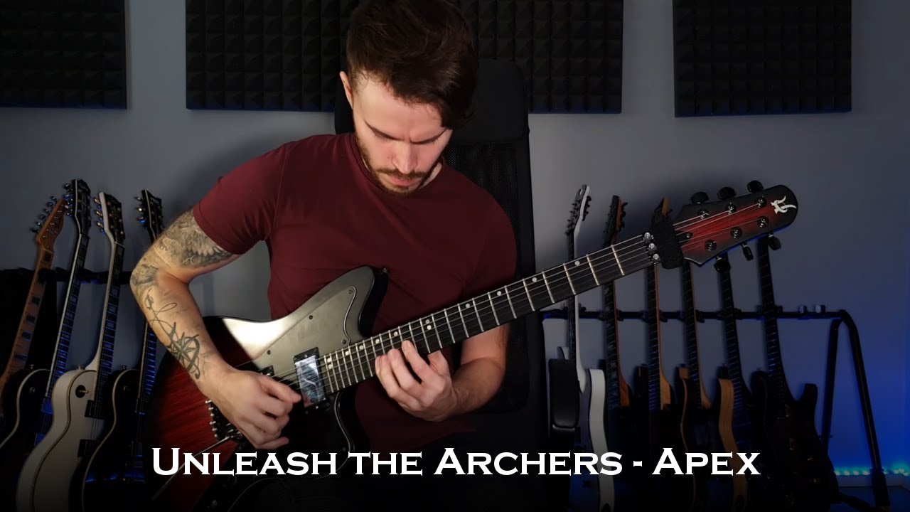 Unleash The Archers - Apex (Guitar Cover + All Solos / One Take)