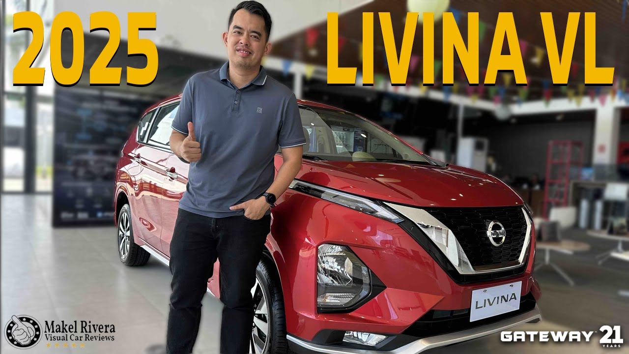 Nissan Livina VL 2025 года (красный металлик) — выставочный зал и визуальные изображения