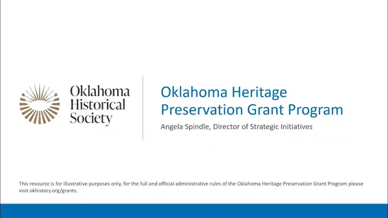 Oklahoma Heritage Preservation Grant Program