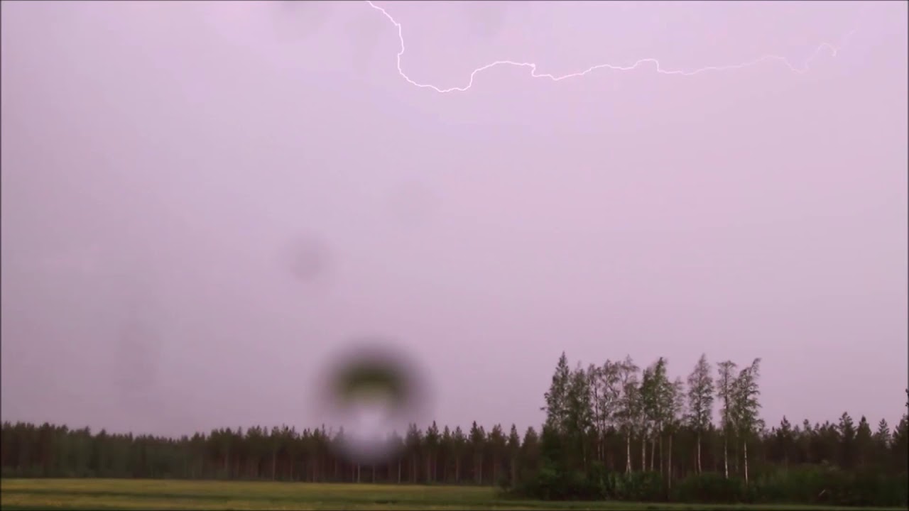 Hurja Ukkosmyrsky Vuolijoen sekä Manamansalon seudulla 8. 6. 2019