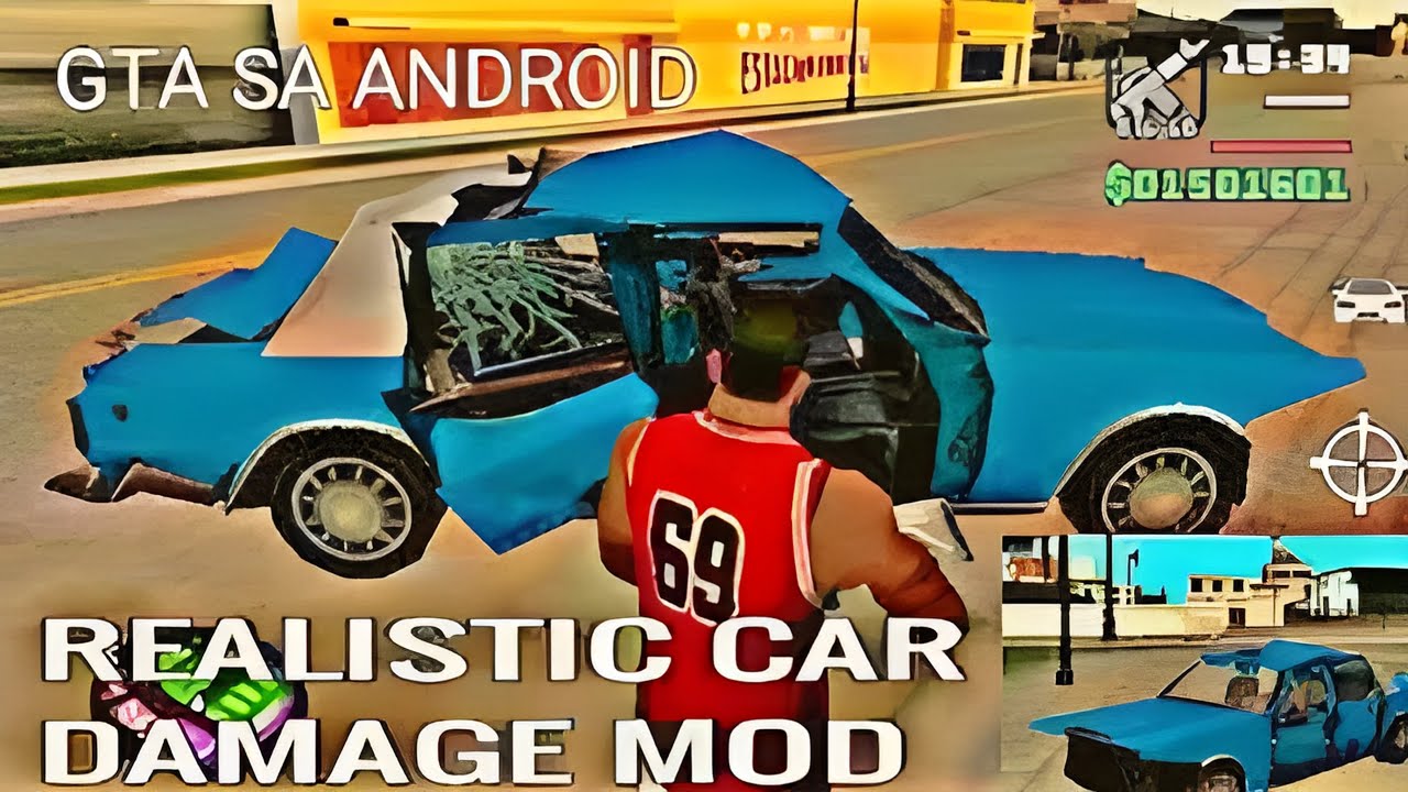 Realistic car damage mod for GTA SA android