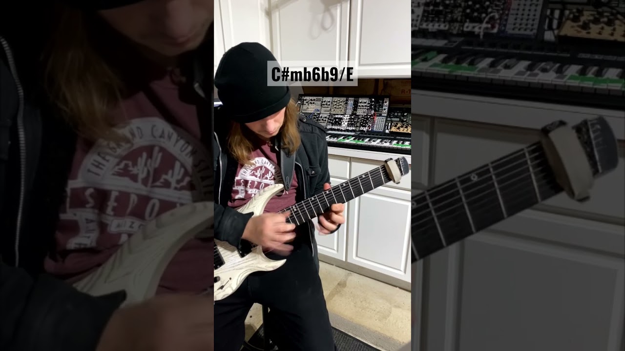 Dissonant Tapping over C#mb6b9/E | #shorts #guitar #guitarist