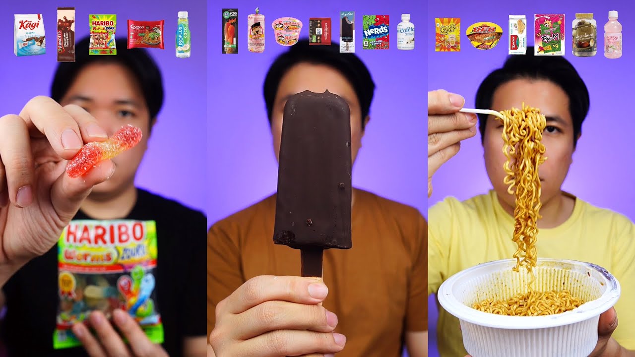 [COMPILATION] EAT RANDOM FOOD FROM CONVENIENCE STORE