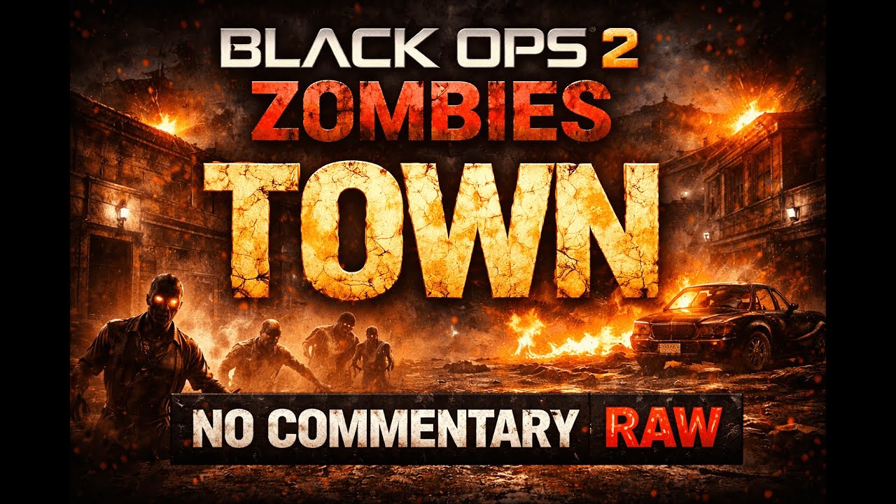 Black Ops 2 Zombies: Town (No Commentary, RAW)