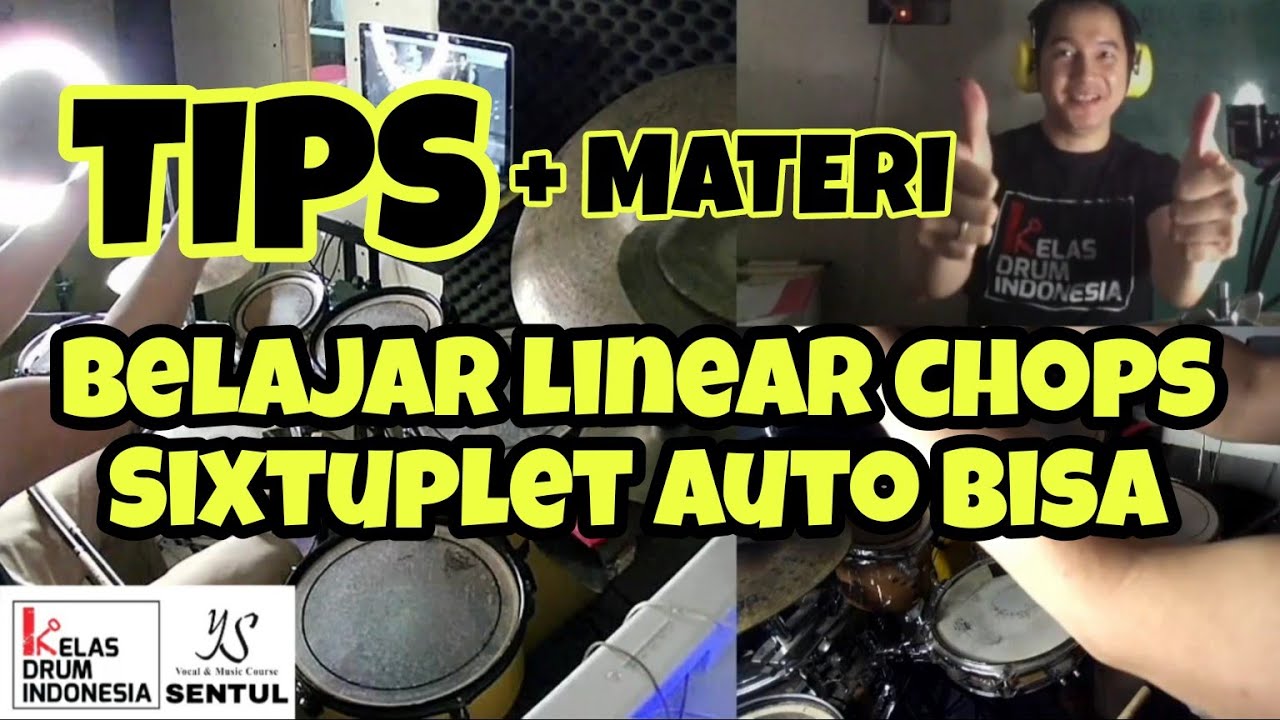 Belajar linear chops Sixtuplet dari yg mudah sampai sulit
