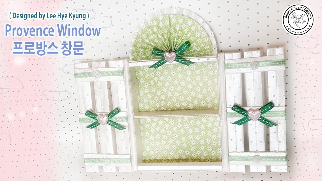 Origami Provence Window by  Lee Hye Kyung Rosa /이혜경 로사