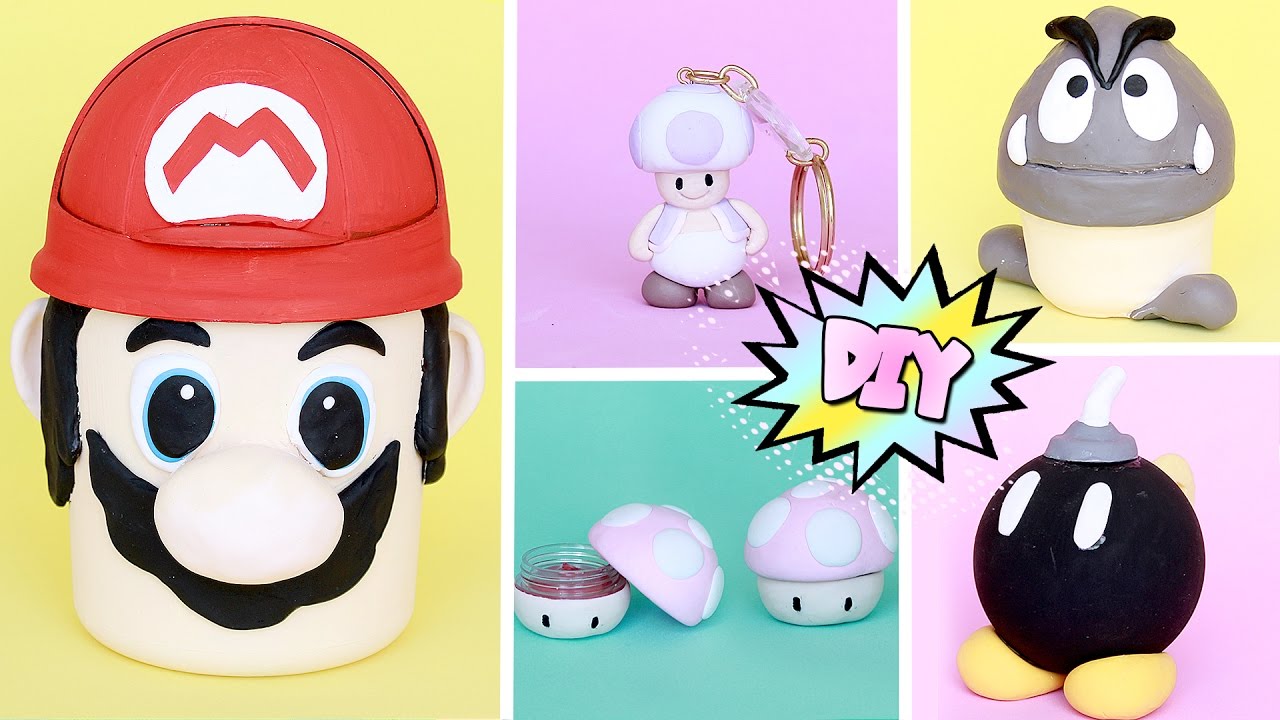 DIY GEEK - Super Mario World lixeira, lipbalm, porta treco #DiyGamesAntigos