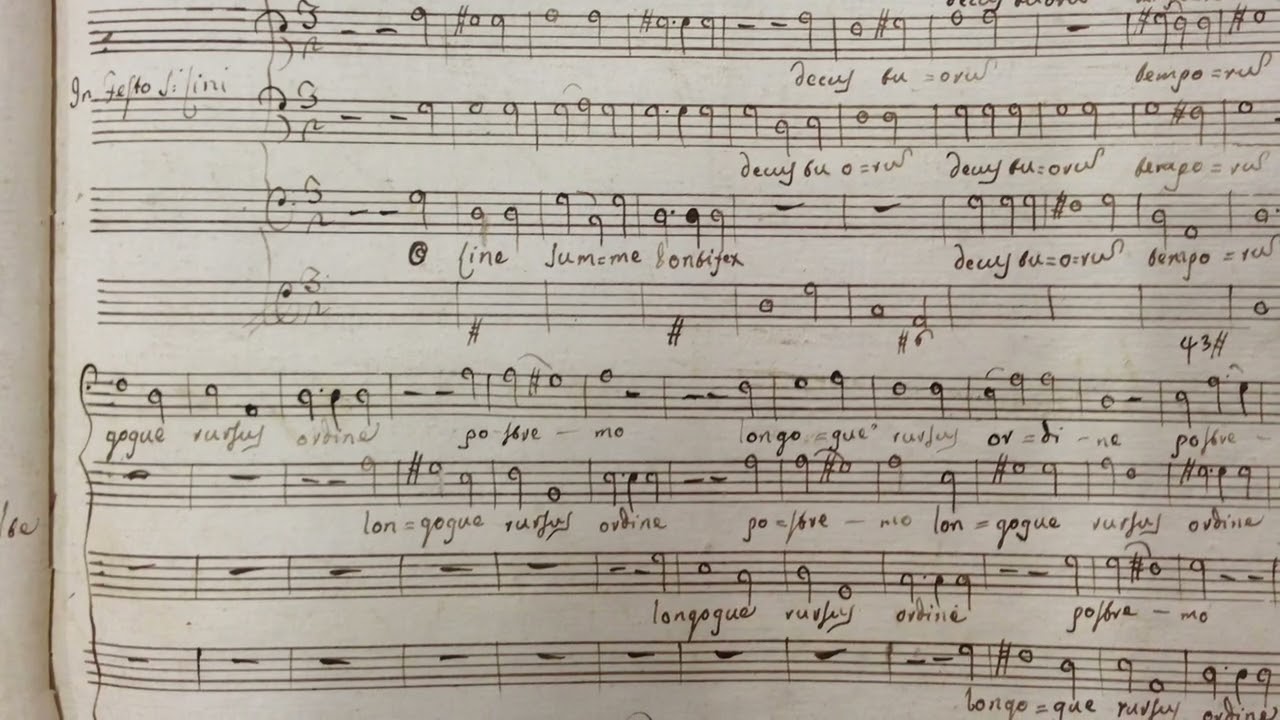 O Line summe pontifex (inno per san Lino) di Francesco Zannetti (1737-1788)