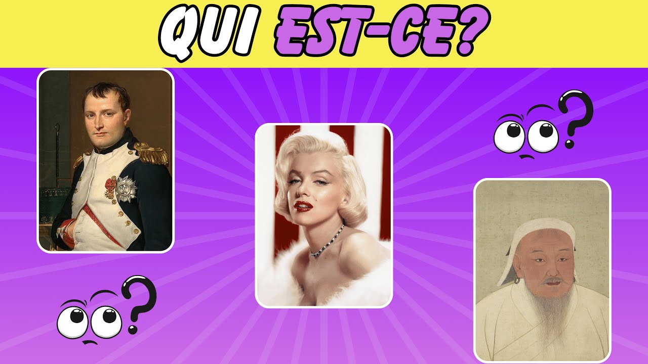 Qui est-ce ? Devine 50 Personnages Historiques 🔍🧠✨