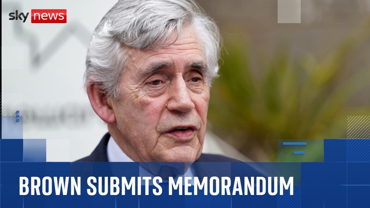 Former PM Gordon Brown submits 'new and additional info' to police