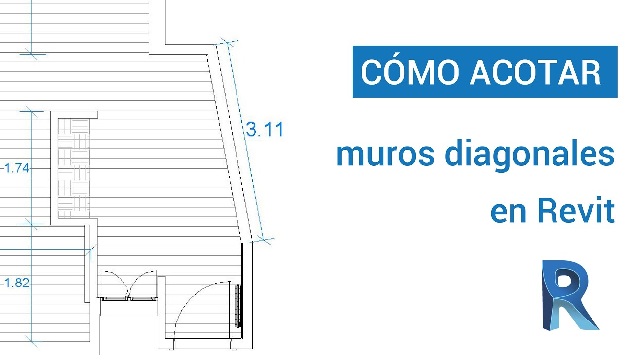 CÓMO ACOTAR muros que no están rectos