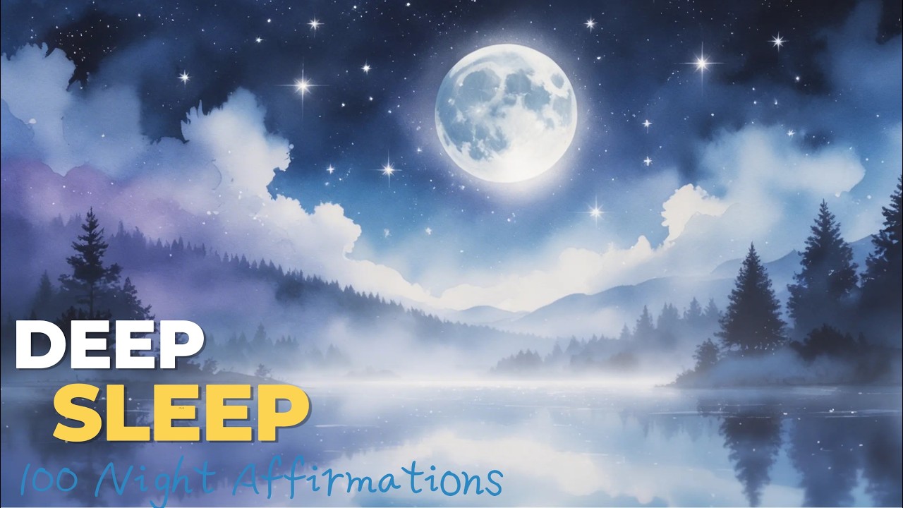 🌙 Drift Into Deep Healing Sleep – 8 Hour Night Affirmations