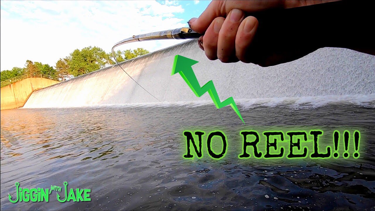 CANE POLE FISHING CHALLENGE - Multi-species Spillway Action!