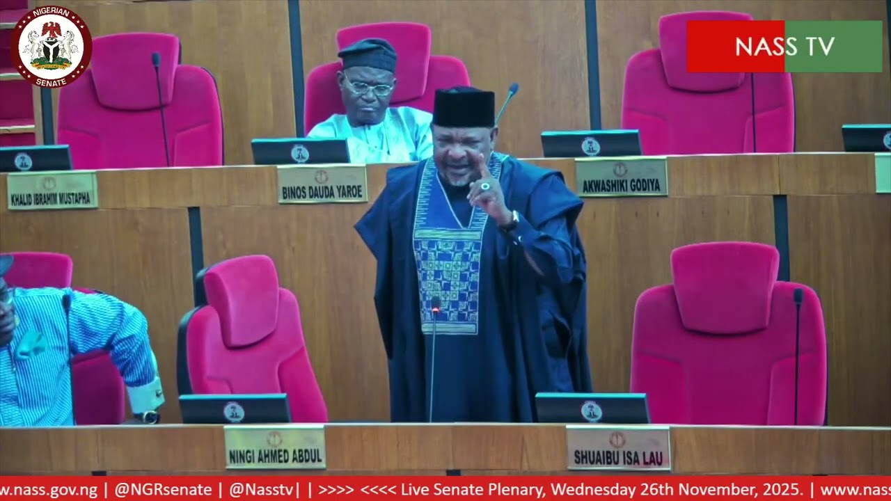Senator Ningi Breaks Down on Senate His Ideas to Bandits, names police 3 officers who were Killed.