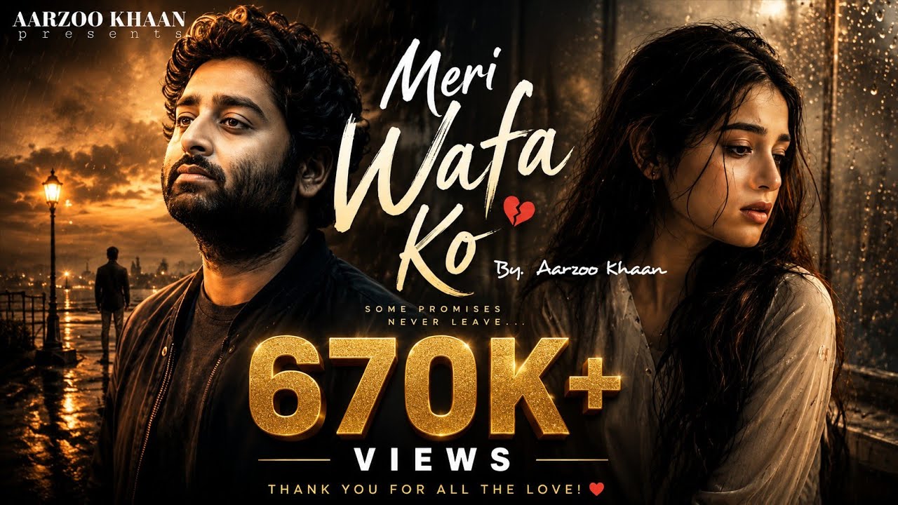 Meri Wafa Ko &ndash; Aarzoo Khaan | Emotional Hindi Sad Song | New Song 2026 | Arijit Singh Vibe