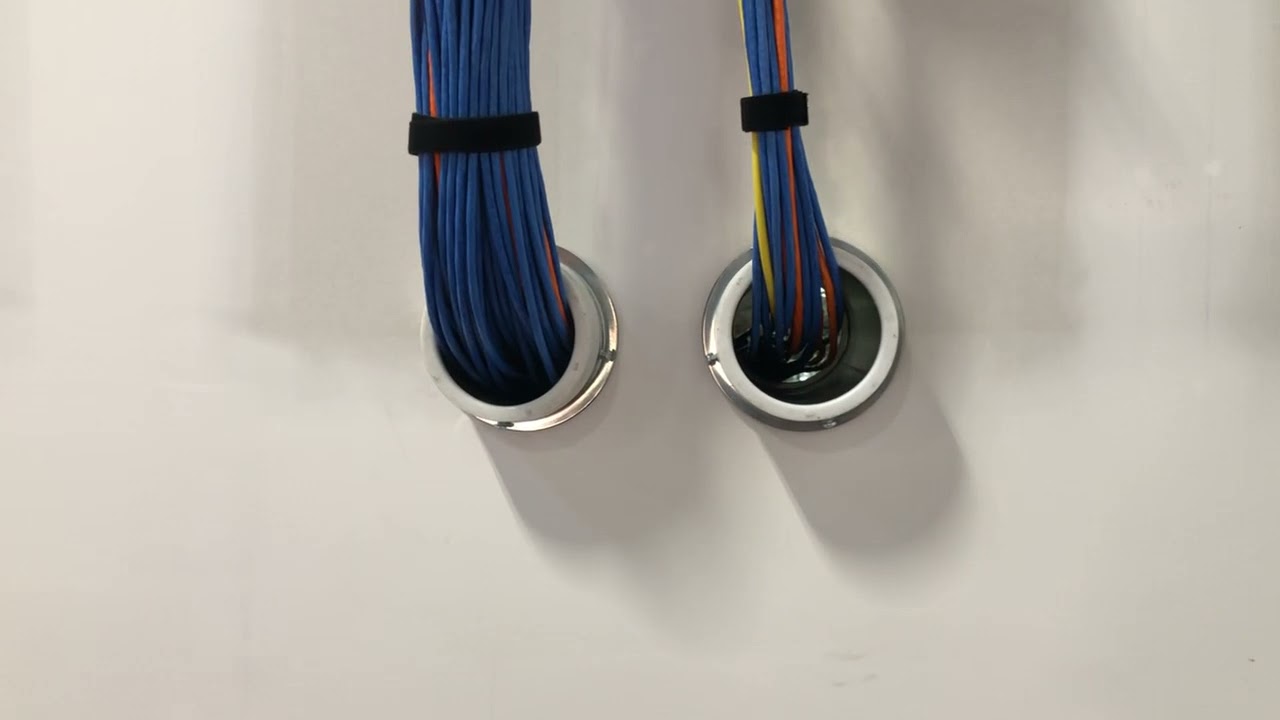 How to neatly bundle Cat6 cables with Velcro and use of J-Hooks