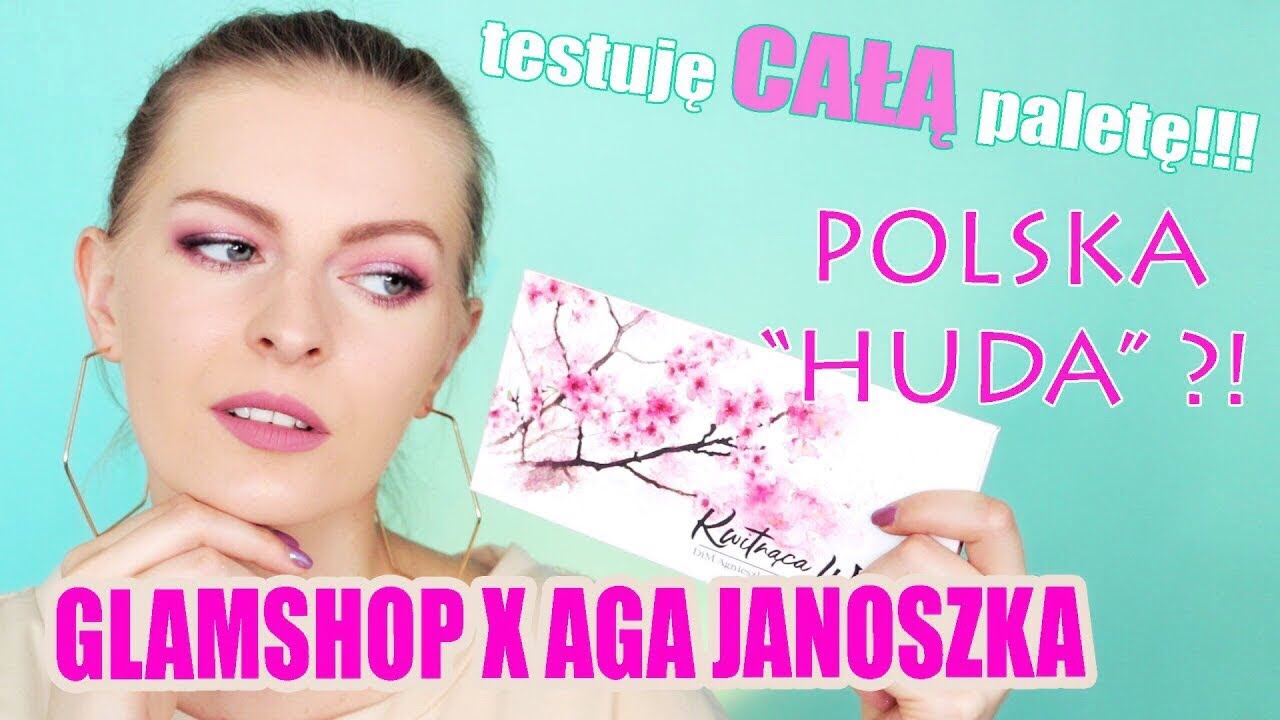 🔴 SZCZERY TEST GLAMSHOP X AGNIESZKA JANOSZKA 🕵🏼‍♀️  PALETA KWITNĄCA WIŚNIA 🌸 WARTO? 3 MAKIJAŻE