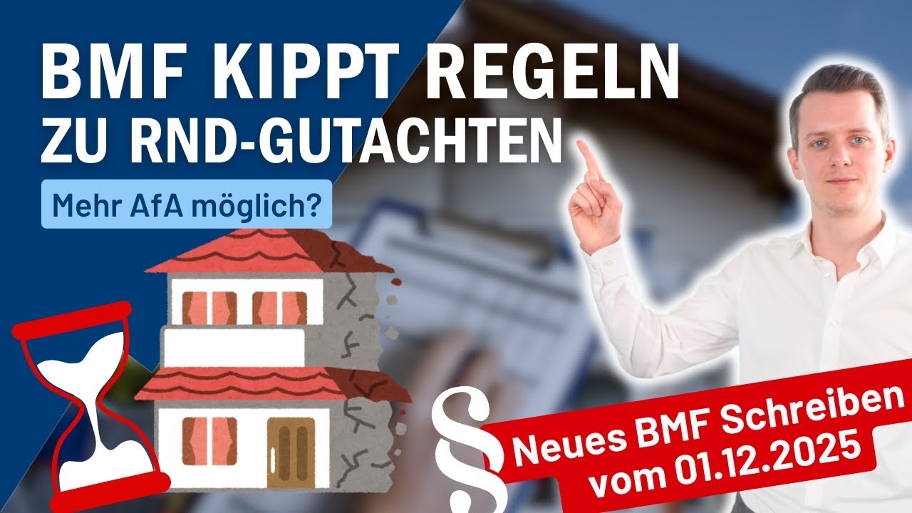BMF-Schreiben zu Restnutzungsdauer-Gutachten aufgehoben: Kommt jetzt die höhere AfA zurück?