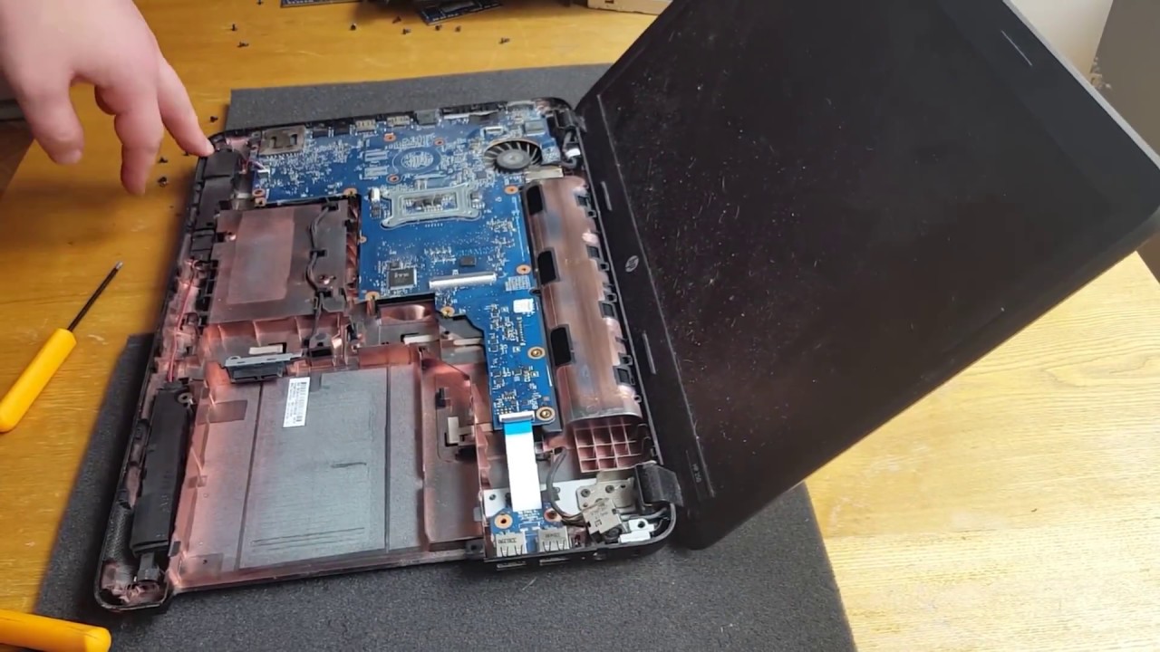 HP 250 G1 disassembly, разборка