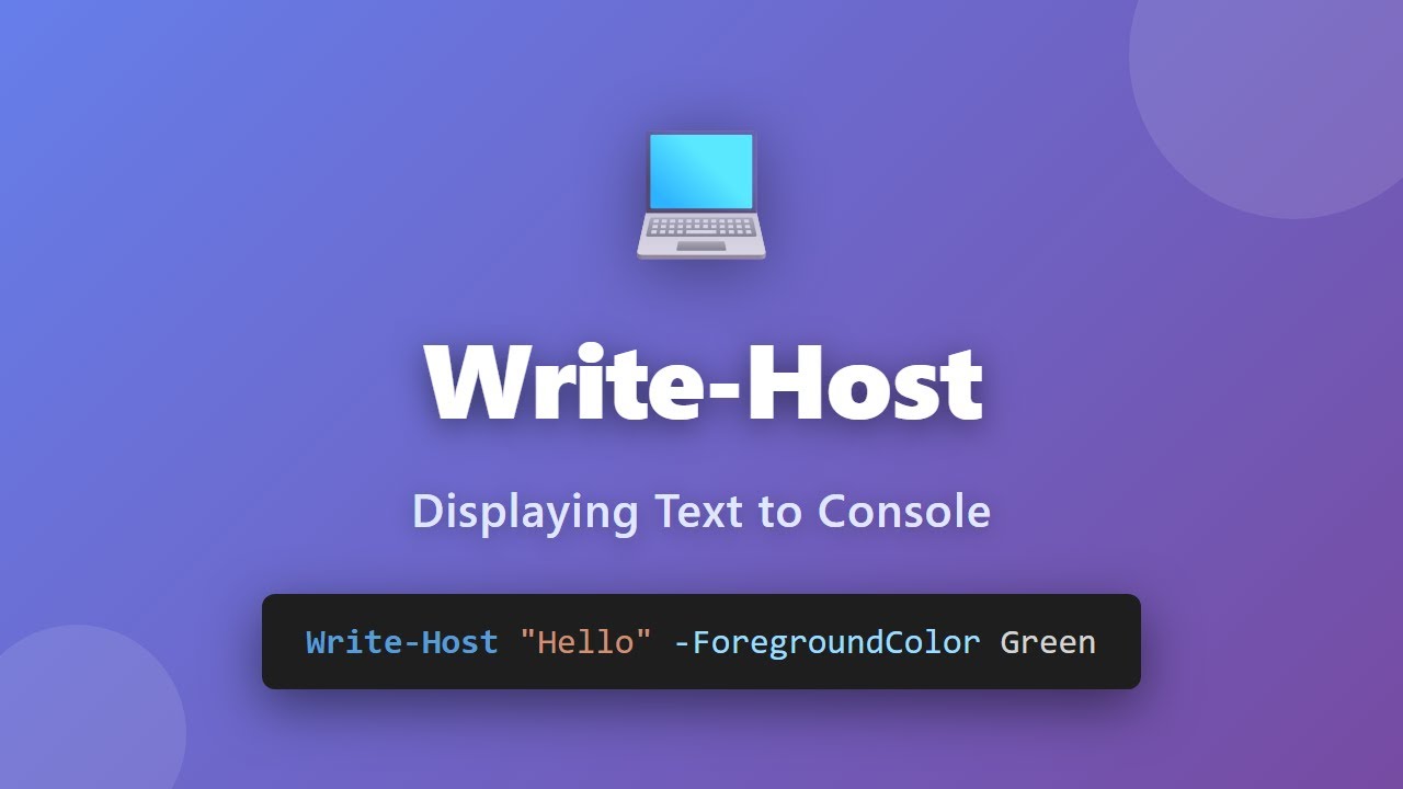Учебное пособие PowerShell Write-Host: вывод цветного текста на консоль для начинающих