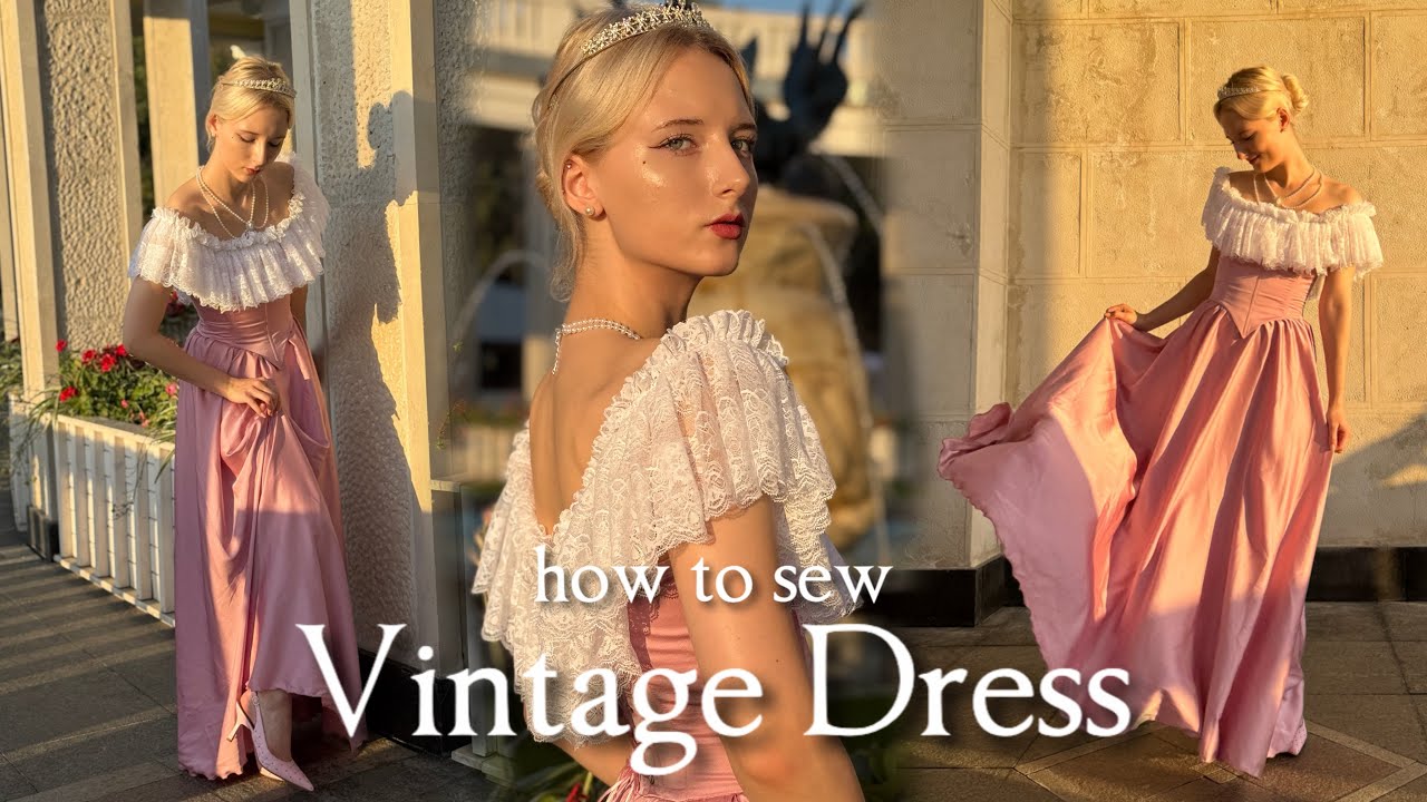 Making Vintage Dress | sewing tutorial 