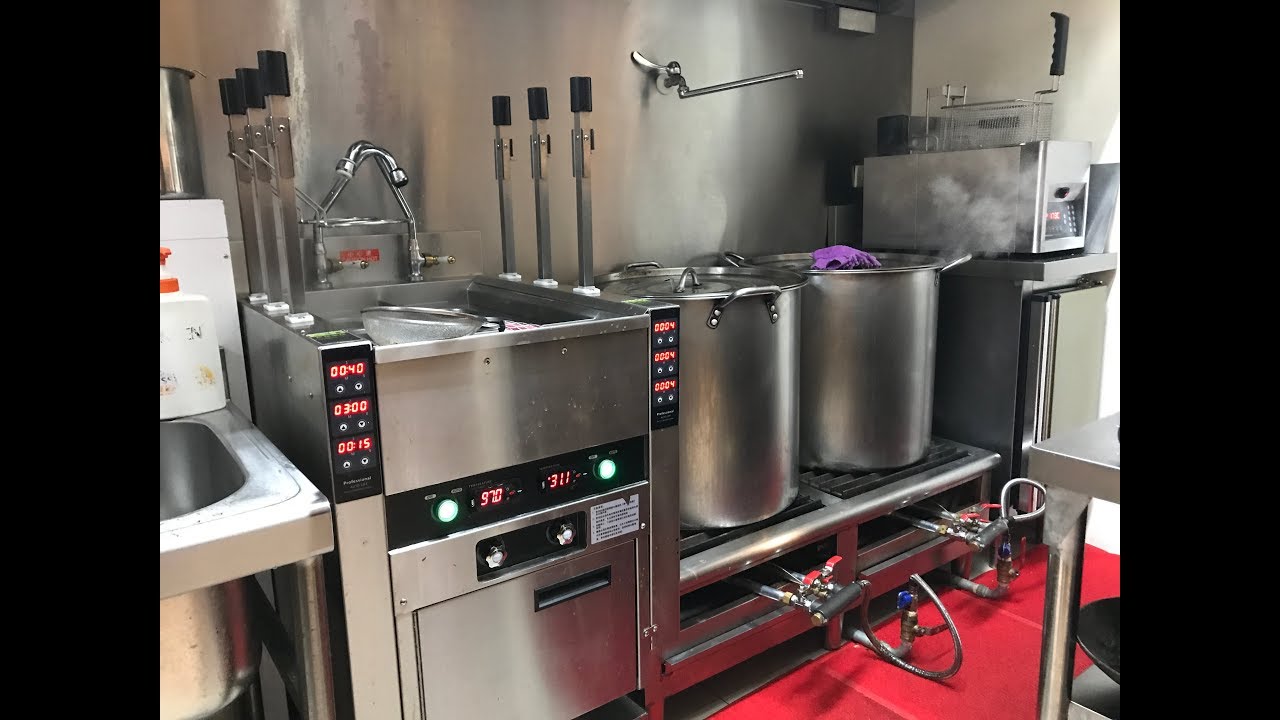 自動升降煮麵機 標準SOP化【拉麵店實際操作】