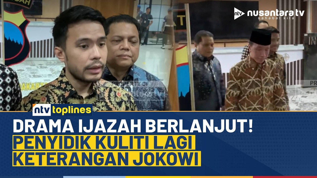 Polda Metro Jaya Dalami Lagi Kasus Ijazah, Jokowi Dikuliti Sampai 10 Pertanyaan! | NTV TOPLINES